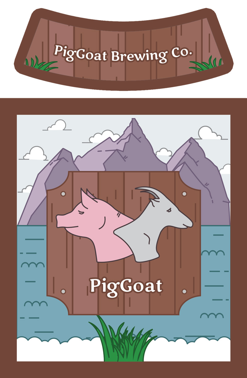 Piggoat label